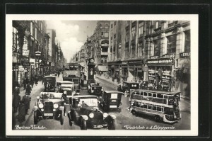 Die Berliner Friedrichstraße, Postkarte aus der NS- Zeit